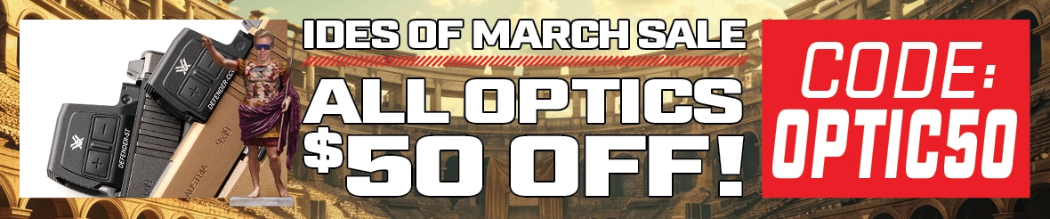 All Optics $50 Off Banner