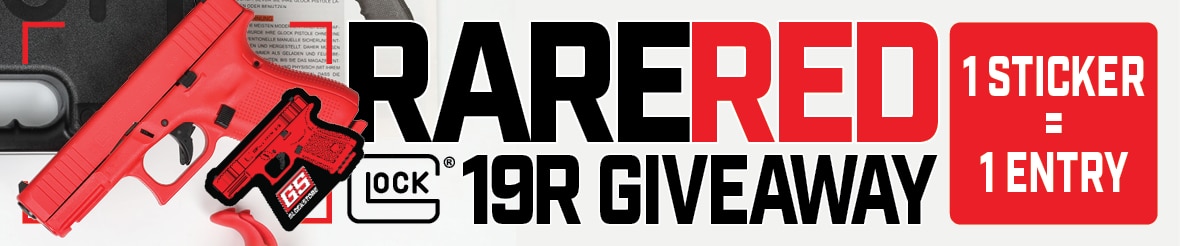 Red Glock Giveaway Sweepstakes Announcement Banner