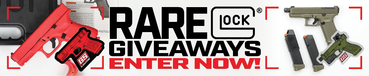 Rare Glock Giveaway Sweepstakes Announcement Banner