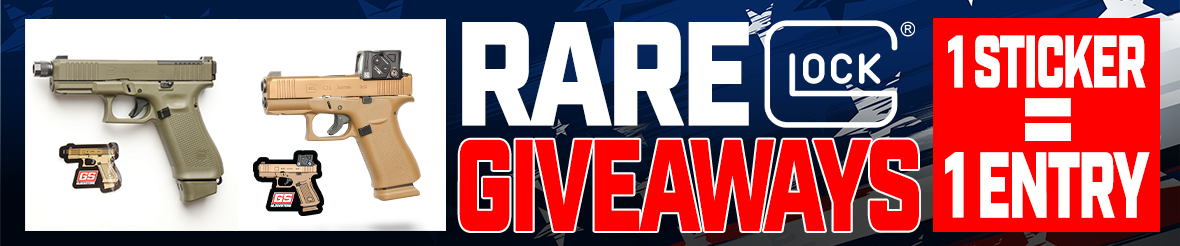 Rare Glock Giveaway Sweepstakes Announcement Banner