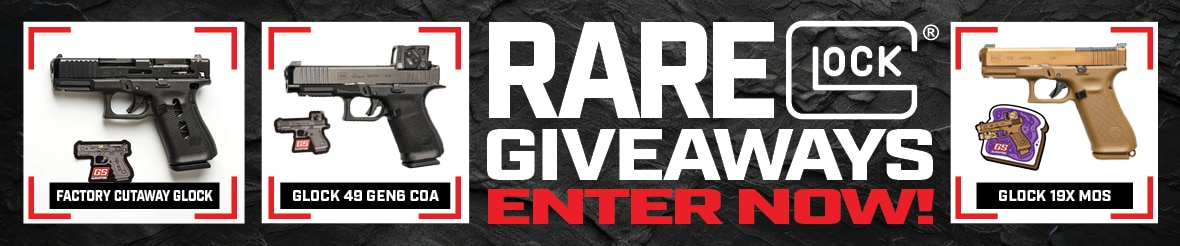 Rare Glock Giveaway Sweepstakes Announcement Banner