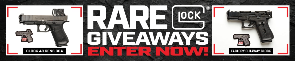 Rare Glock Giveaway Sweepstakes Announcement Banner