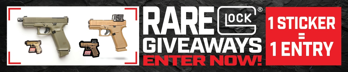 Rare Glock Giveaway Sweepstakes Announcement Banner