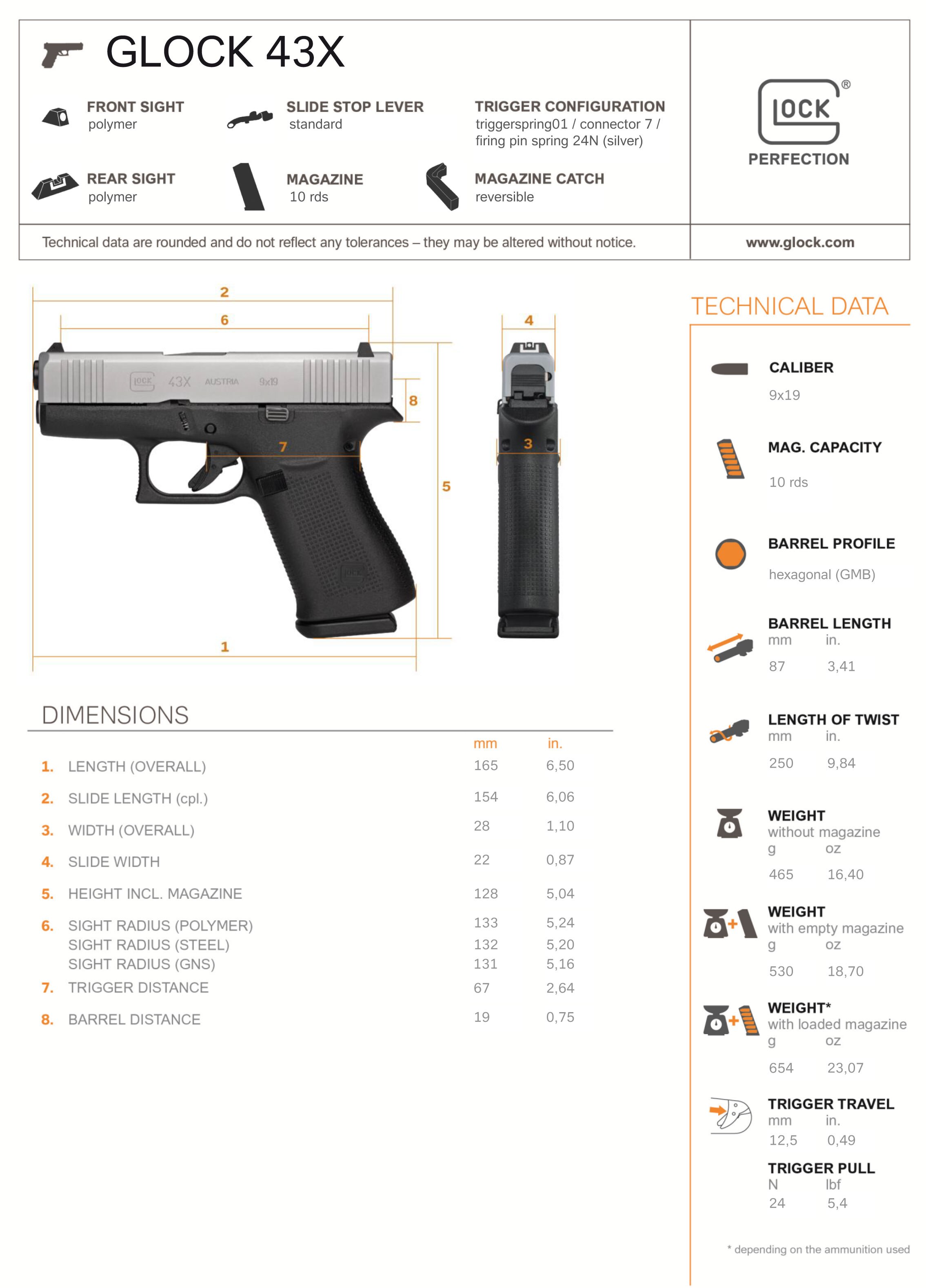 G43X Specs