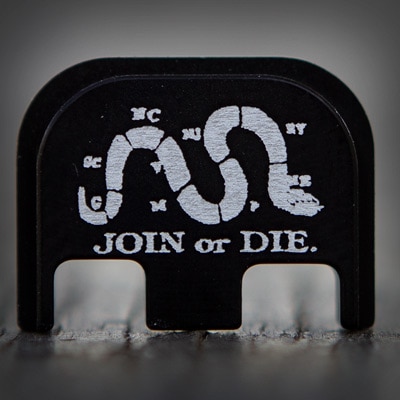 Join or Die Engraving Designe