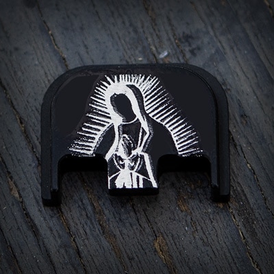 Virgin Mary Engraving Design