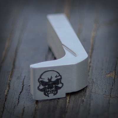Skull MAgazine Release Engraving Design