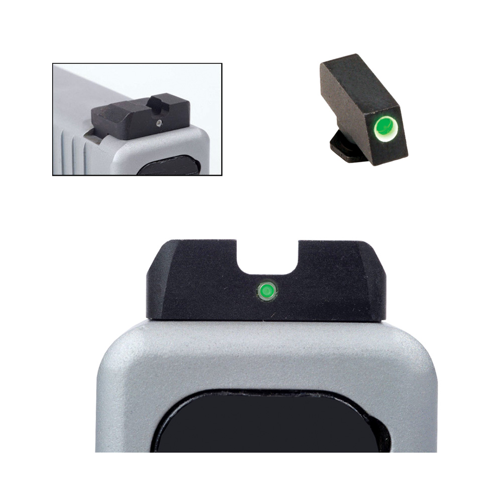 AmeriGlo Pro i-Dot 2 Dot Complete Set Tritium Night Sight Glock Front Rear Sight 