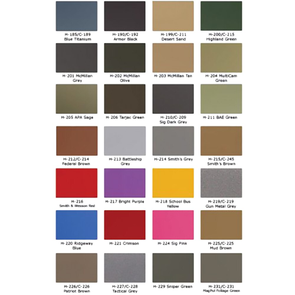 Cerakote Color Chart