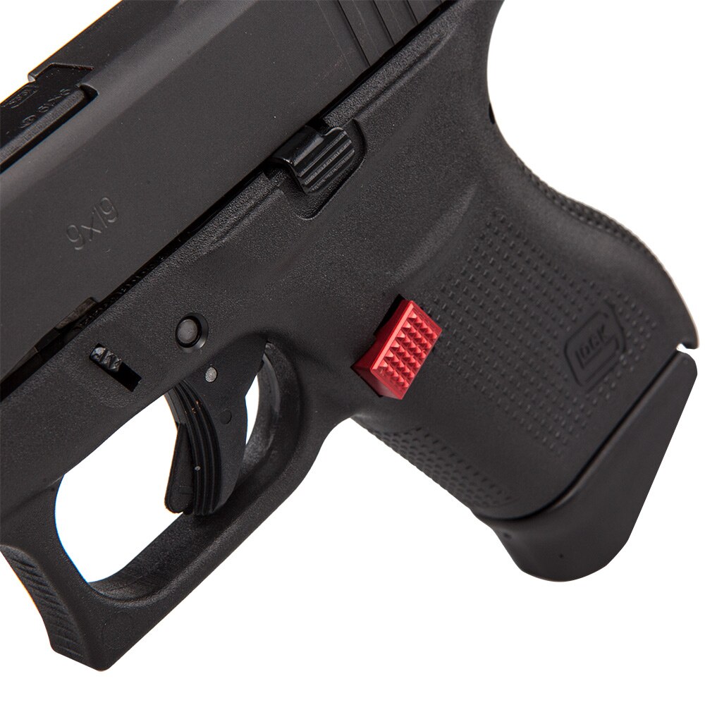 Checkered Extended Mag Catch for Glock 43X/48 1313