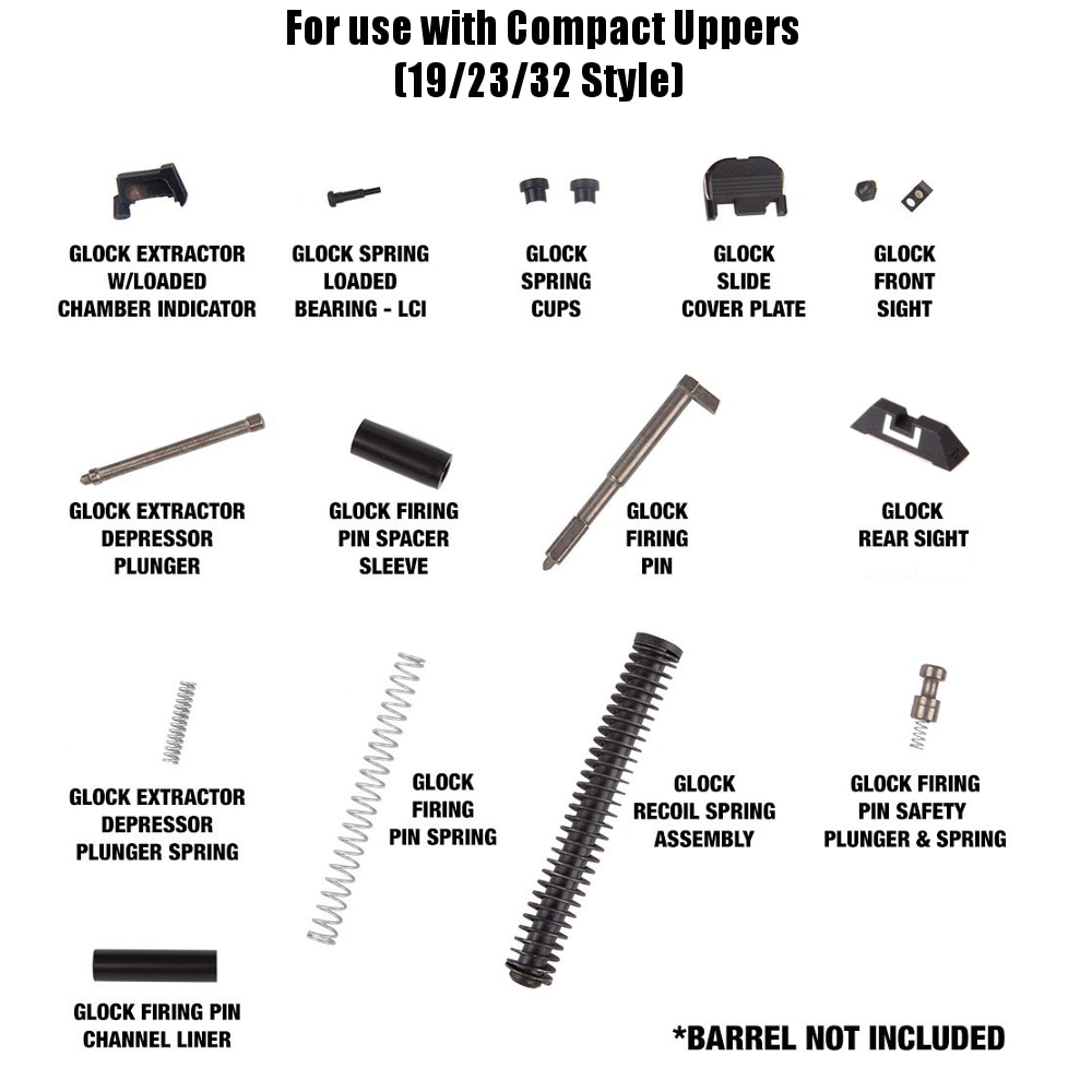 Glock 23 Oem Complete Slide Assembly And Oem Lower Parts Kit Pistol