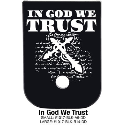 In God We Trust engraved base plate