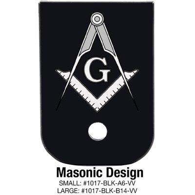 Masonic Compass engraving on a Glock magazine base plate