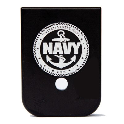Base Plate with U.S. Navy insignia engraved