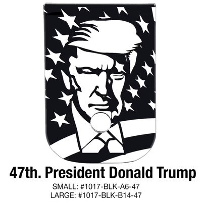 47th. President Donald Trump Engraved Magazine Base Plate