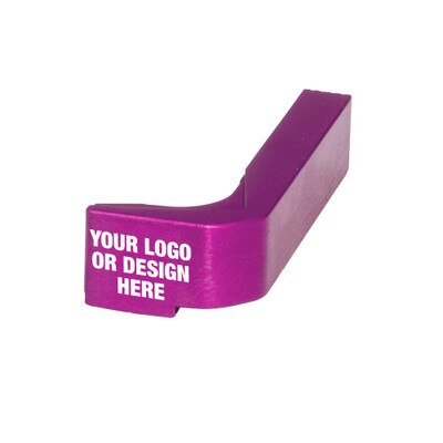 Pink Custom engraved magazine release with your logo or design