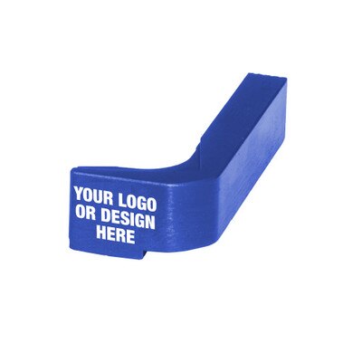 Blue Custom engraved magazine release with your logo or design