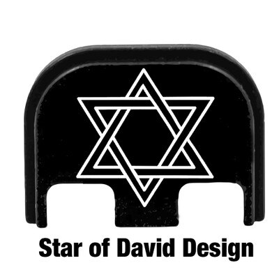 Star of David engraved on a slide cover plate