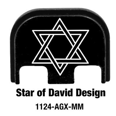Star of David engraved on a slide cover plate