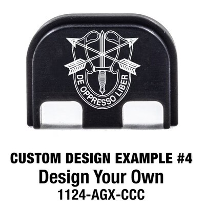 Engraving design your own back plate for Glock