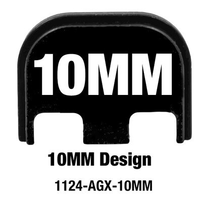 10MM engraved design on a back plate engraved by Glockstore