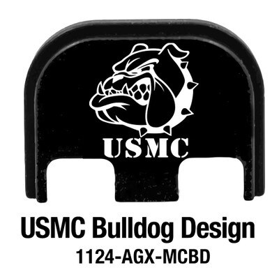 USMC Bulldog engraving design, laser engraving for glock