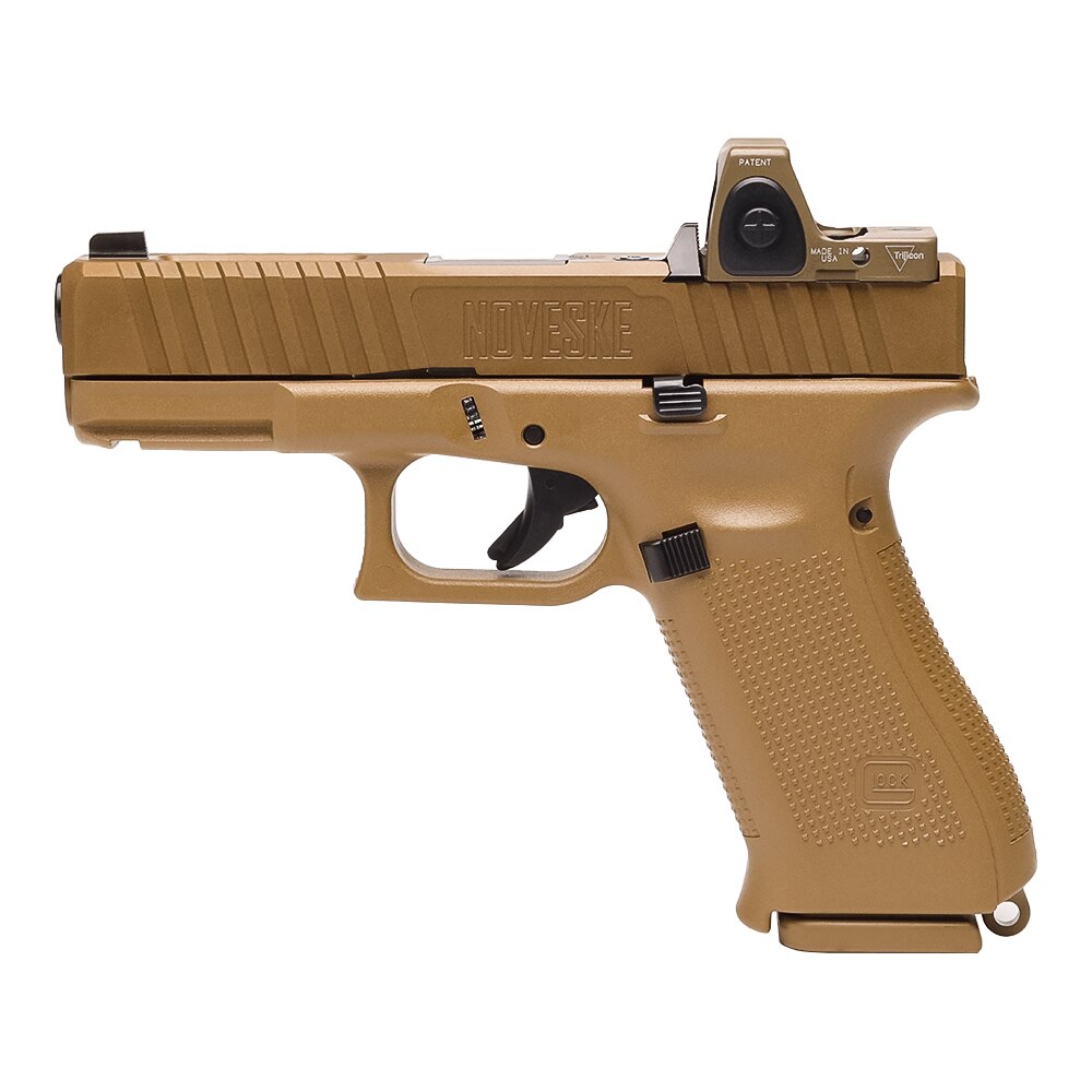 GS Custom Glock 19X w/ FDE PVD Noveske Slide and FDE Trijicon RMR