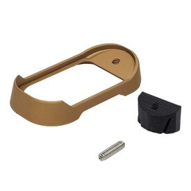 Flared Magwell For Glock 43X, 43X MOS & 48 - Anodized Aluminum, Adjustable