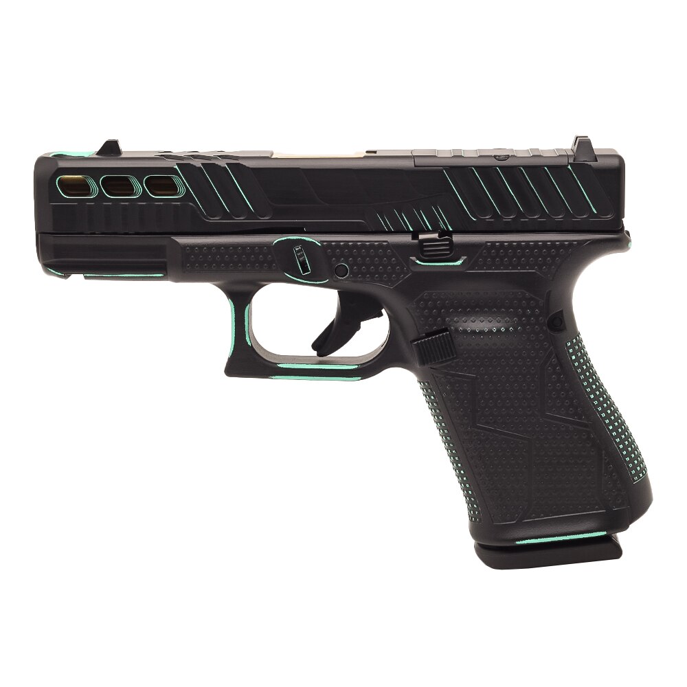 Glockトイガン ブラック GLOCK 19X 模立方製 金属ピストルスライド グロック ハンドガン