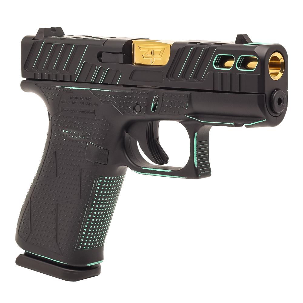 Glock 43X Black & Tiffany Orca 9mm