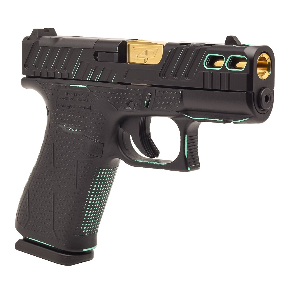 Glock 43X MOS Orca Black & Tiffany 9mm
