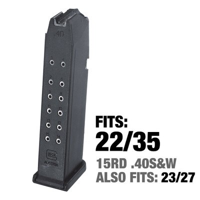 fits Glock 22 and 35 15rds. 40S&W