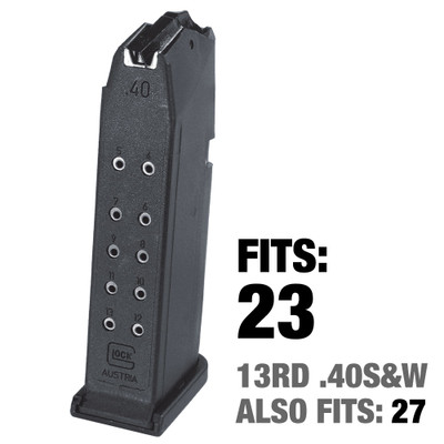 fits Glock 23, 13 rounds 40 S&W