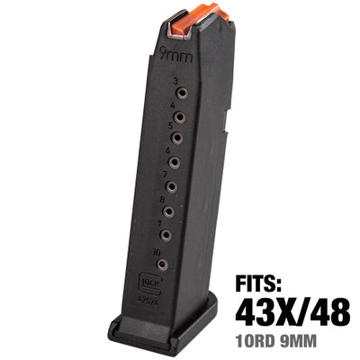 fits Glock 43X & 48 10 rounds 9mm