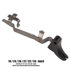 ZEV PRO Flat Face Trigger Bar Gen 1-4 Glock 17/19/22/23/26/27/31