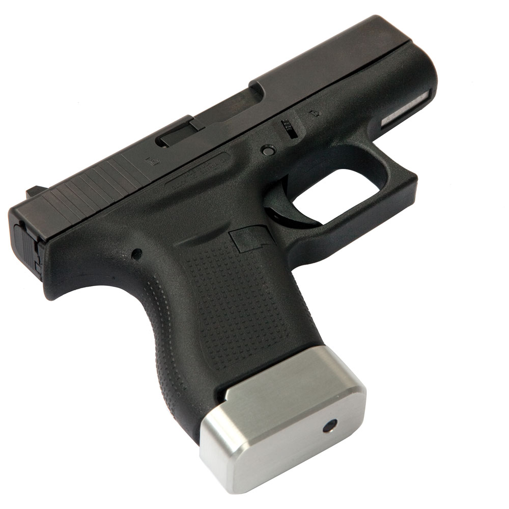 New Metal Magazine Extension Base Pad/ 0 for Glock G17 G19 G22 G23 G26 G27 G35 