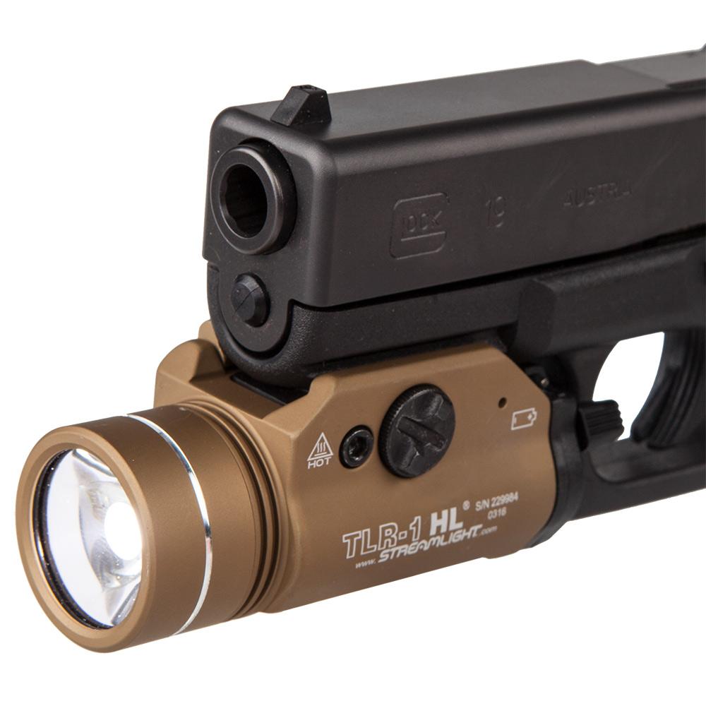 TLR-1 Style 1000 Lumen Tactical Weapon Light – LED, FDE, Aluminum – Picatinny Mount