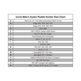 Uncle Mike S Kydex Paddle Holster Best Glock Accessories