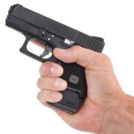 hand with Glock 26 Xgrip